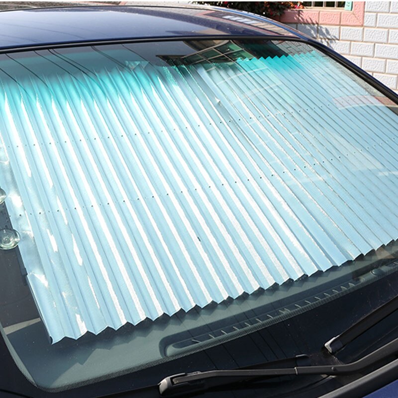 Coche parasol enrollable persianas de ventana cubierta tipo parasol retráctil parabrisas sombrilla Auto ventana trasera plegable cortina de toldo