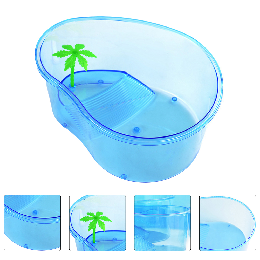 Transparent Tortoise Tank Plastic Turtle Tank Household Reptile Tank Tortoise Accessory: Default Title