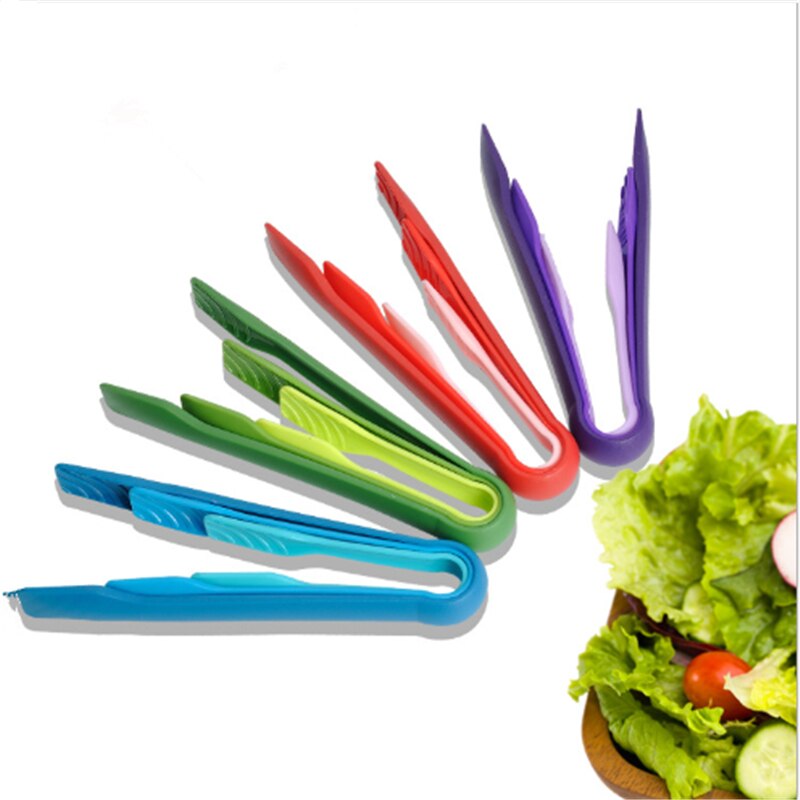 Pinzas de plástico para cocina, utensilios de cocina para servir, para barbacoa, ensalada, asar, freír, 3 uds.