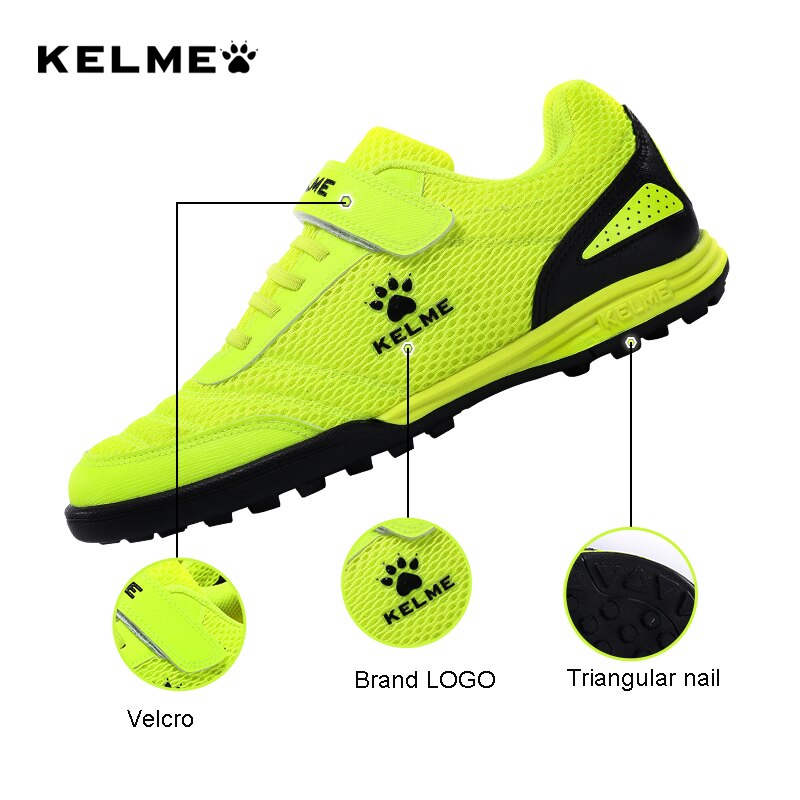 Kelme børnefodboldsko hg sål fodboldstøvler fodboldsneakers lette træningssko børn sportstøj mærke 6873003