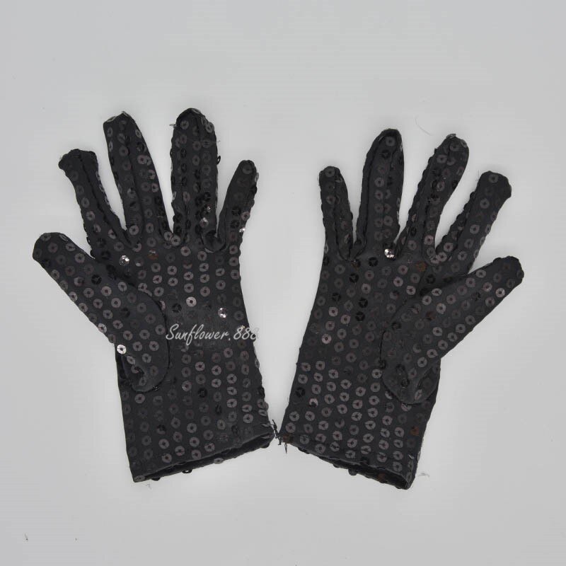 Halloween Sequin Wrist Gloves for Party Dance Event Kids Unisex Costume Christmas navidad
