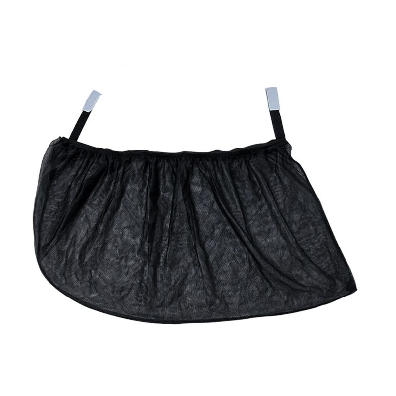 2Pcs Black Car Side Window Sun Shade Mesh Fabric Sun Visor Cover Shield UV Protector