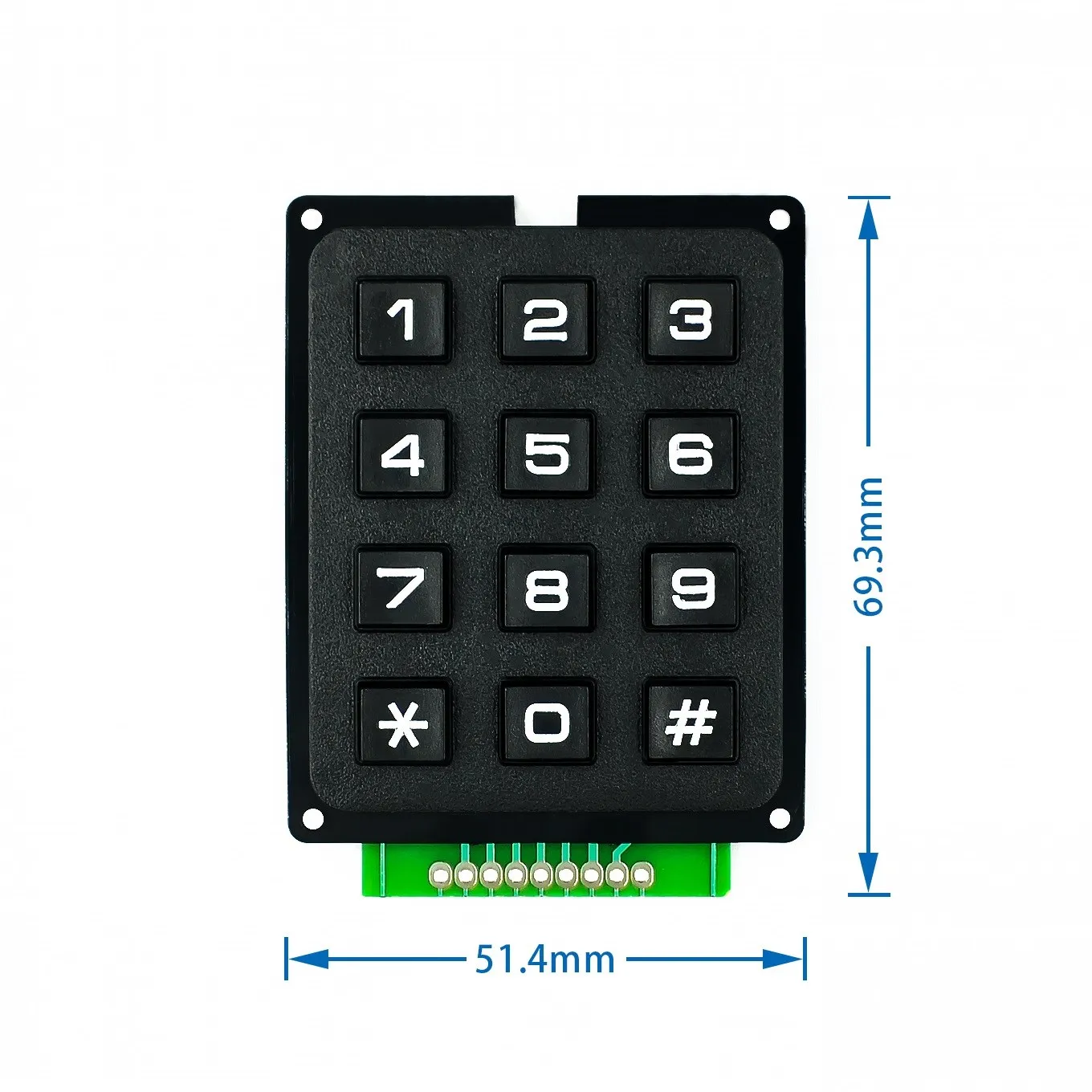 3*4 4*4 interruptor de matriz teclado módulo de matriz teclas de plástico ABS 4x4 3x4 12 16 teclas botón interruptor de membrana Kit de bricolaje para Arduino