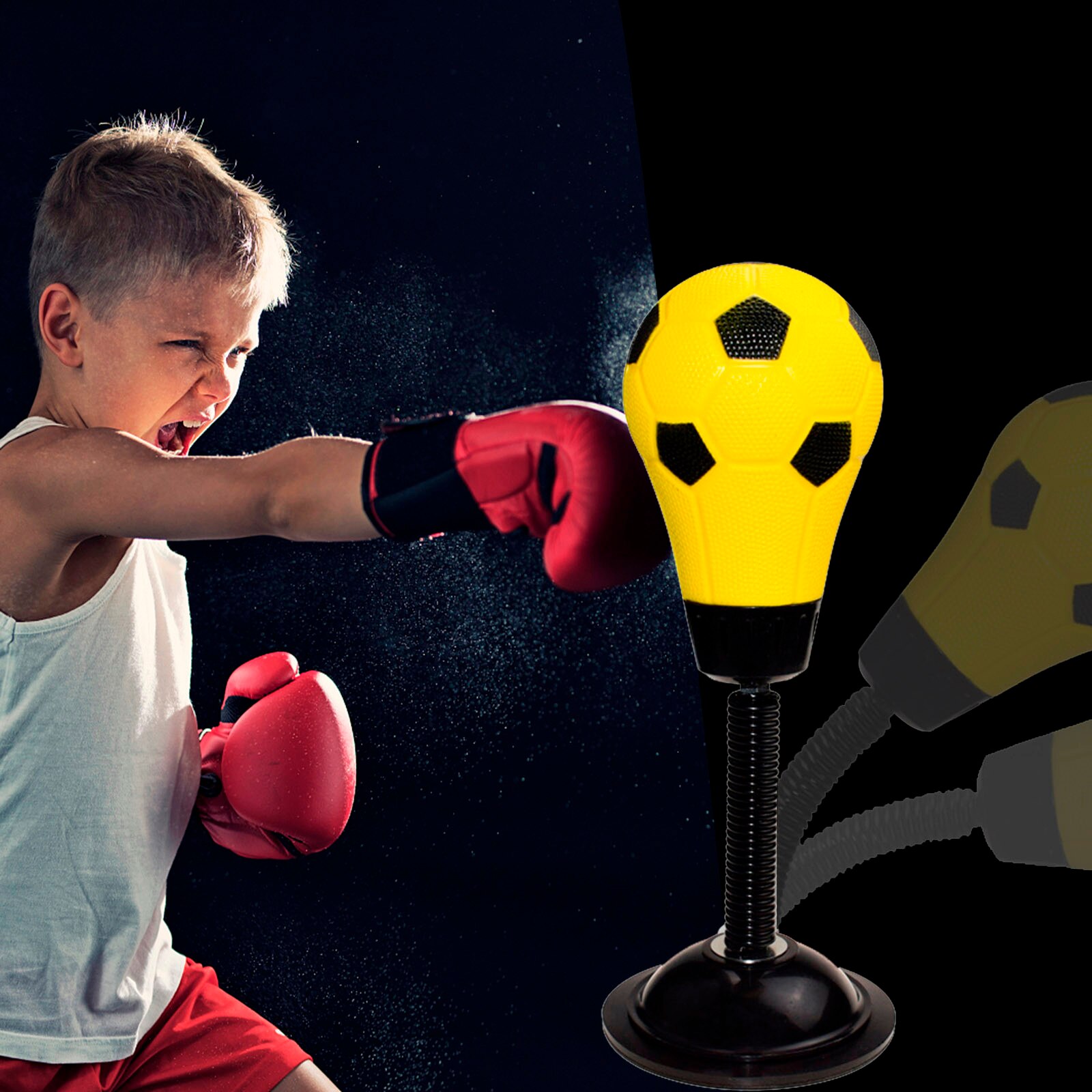 Desktop Punching Bag Ball Stress Relief Desktop Boxing Ball Training Sports Fitness Punch Ball антистресс для рук: Default Title