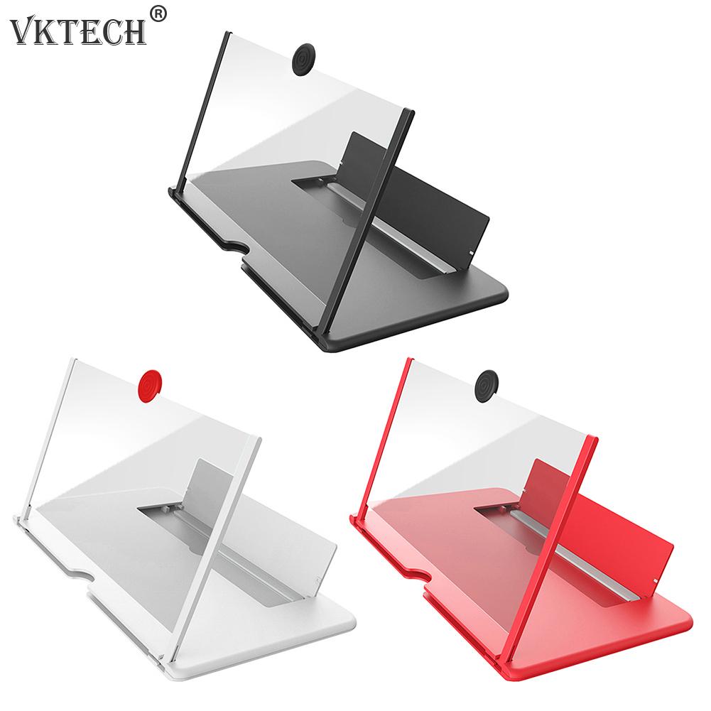 12 inch 3D Mobile Phone Screen Magnifier HD Video Amplifier with Foldable Holder Magnifying Glass Smart Phone Stand Bracket