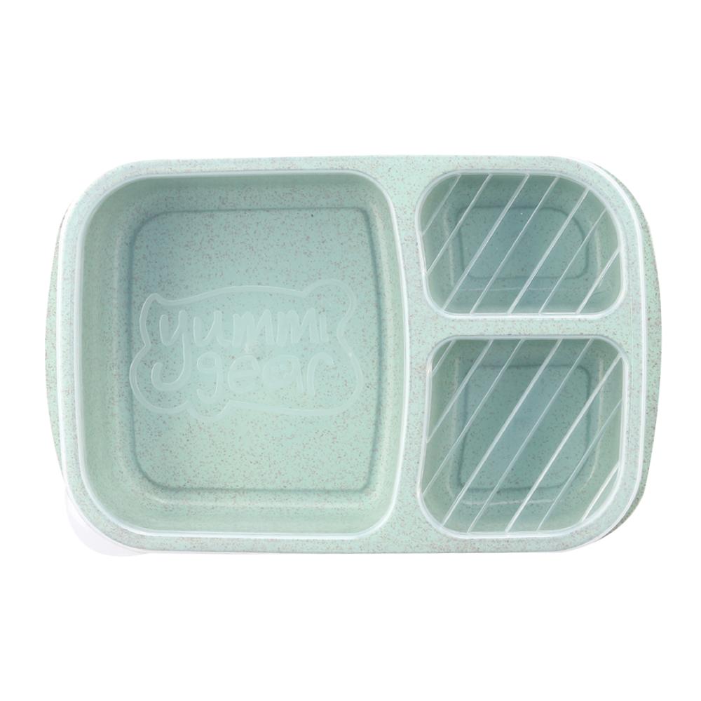 Microondas caja de almuerzo Bento Picnic SuShi comida de la fruta cajas contenedores de almacenamiento caso organizador contenedor: green