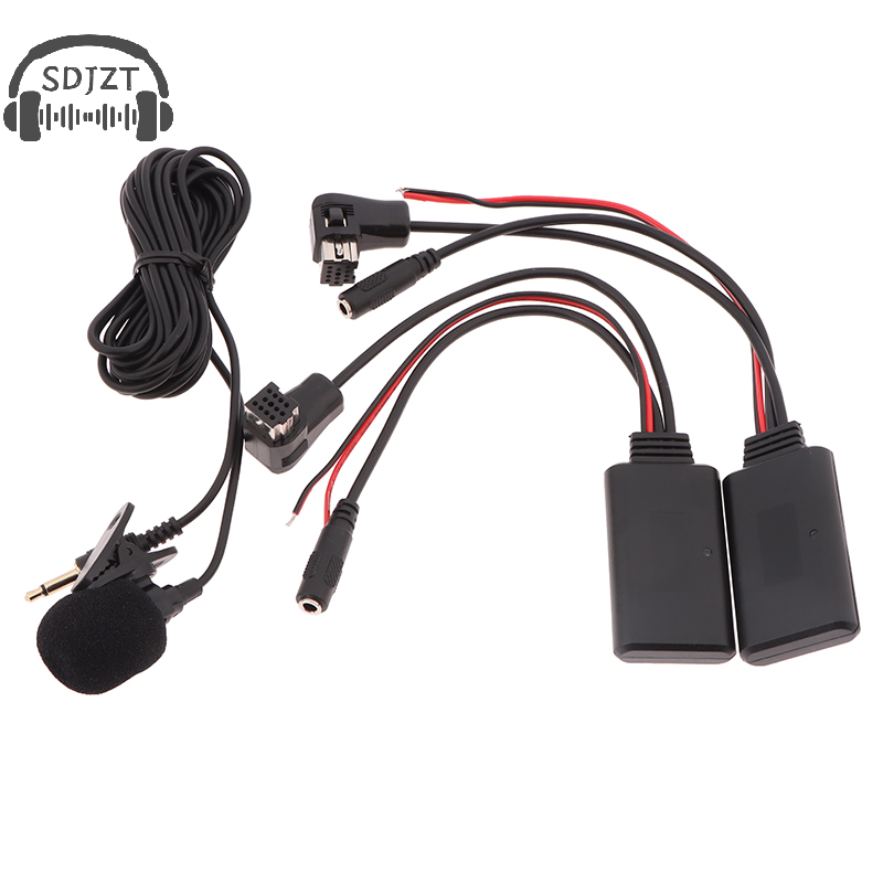 1Pc Car Bluetooth Audio Receiver+Microphone For Radio IP-BUS 12Pin Aux Receiver Adapter Bluetooth 5.0 Audio Aux-in Cable Adapter