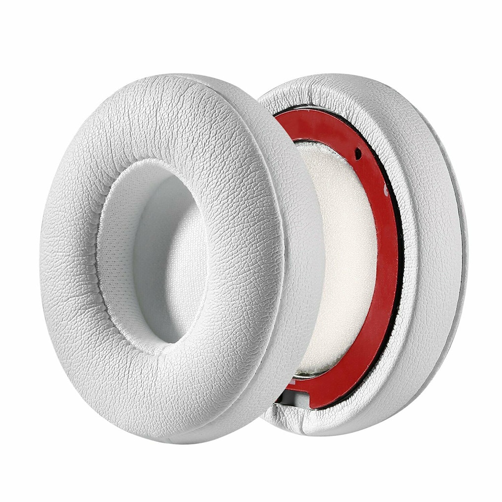 Proteinlæder memory foam ørepuder erstatning for beats solo 2/3 hovedtelefon ørepude bluetooth type kablet/bluetooth version