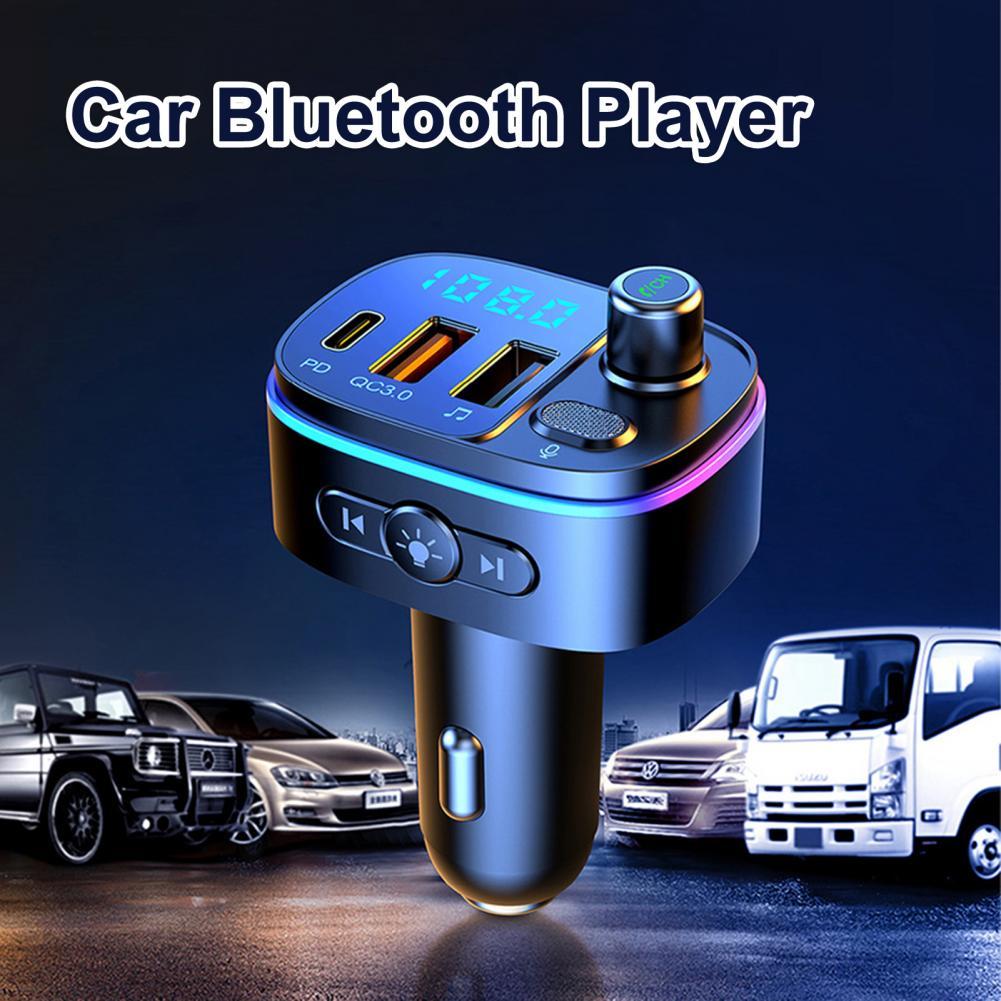 T65 Bluetooth FM Transmitter Car MP3 SD/U Disk Player Handsfree Car Kit Adapter Dual USB QC 3.0 18W Fast Charger