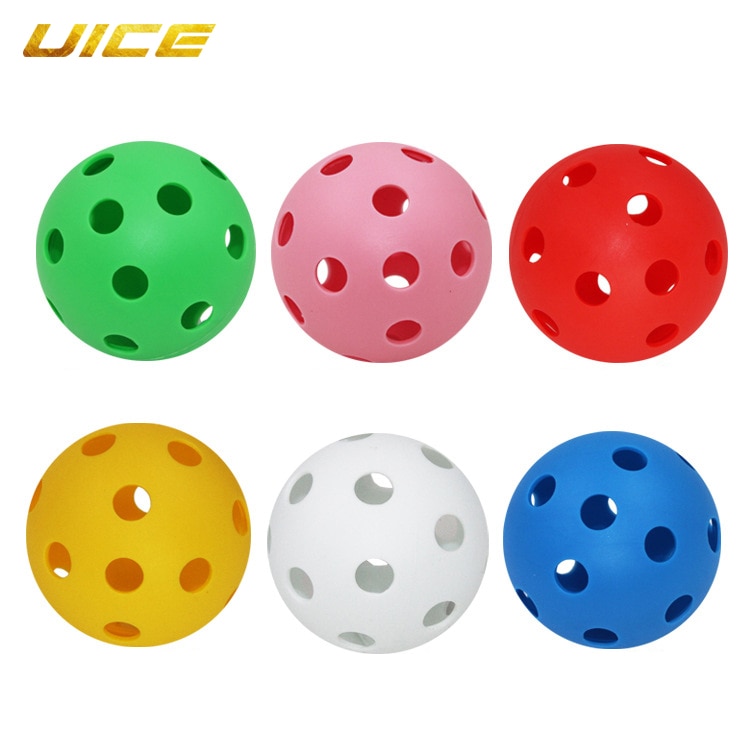 4/8Pcs Floorball Bastone Sfera di Plastica In PVC Morbido Palle Da Baseball di Sport Pratica di Baseball di Plastica Pratica di Formazione di Hockey Su Ghiaccio palla