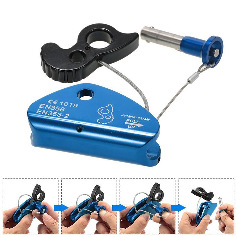 Outdoor Climbing Carabiner Gear Aluminum Rope Grab Hiking Travel Kits For Rock Travel Strength Mountaineering Accessories