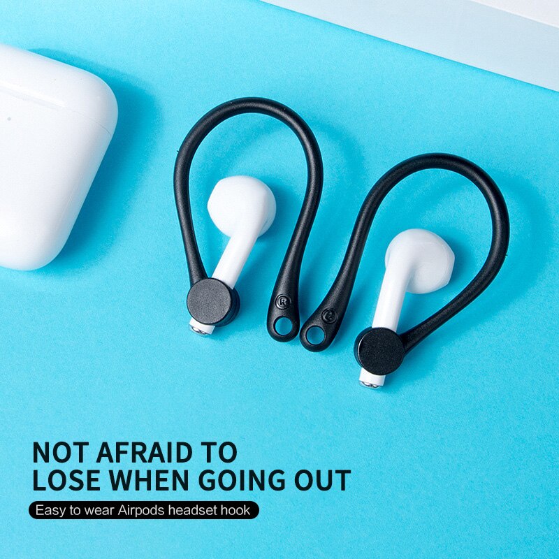 2 sztuk Mini Anti-fall zestaw słuchawkowy Bluetooth Earhooks uchwyt słuchawkowy dla Airpods 1/2 Earbuds zaczep na ucho dla Apple Air Pods 1 2