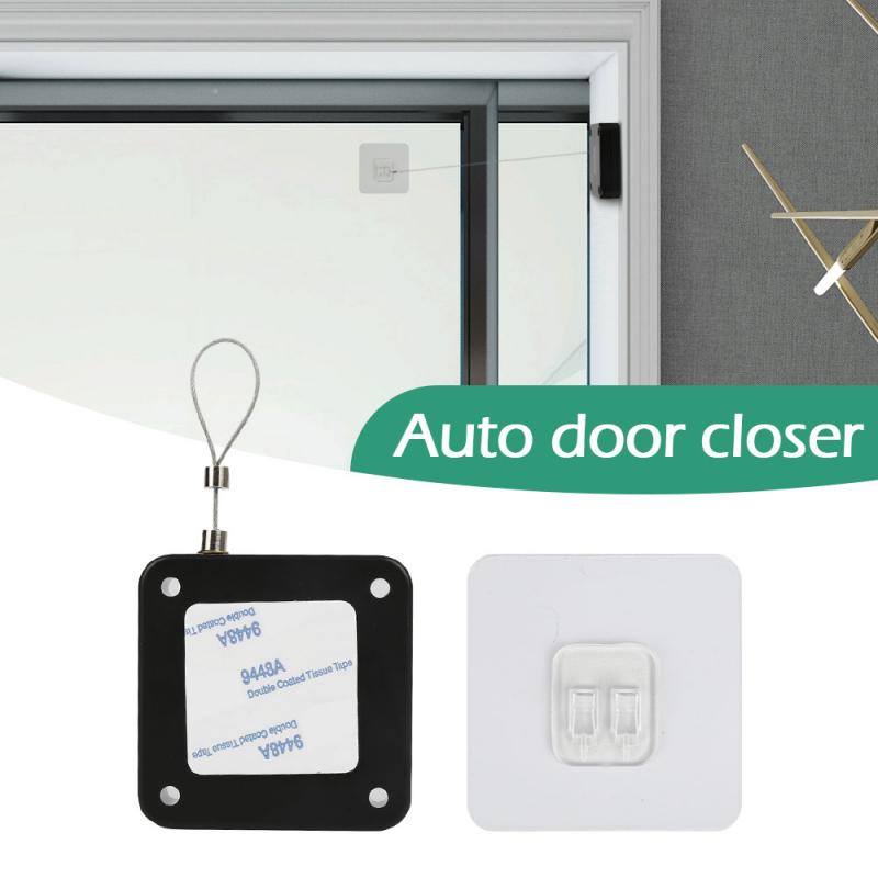 Automatisk dørlukker stempelfri 800g spænding træk automatisk dørlukker automatisk sensor dørlukker let at installere døråbneren