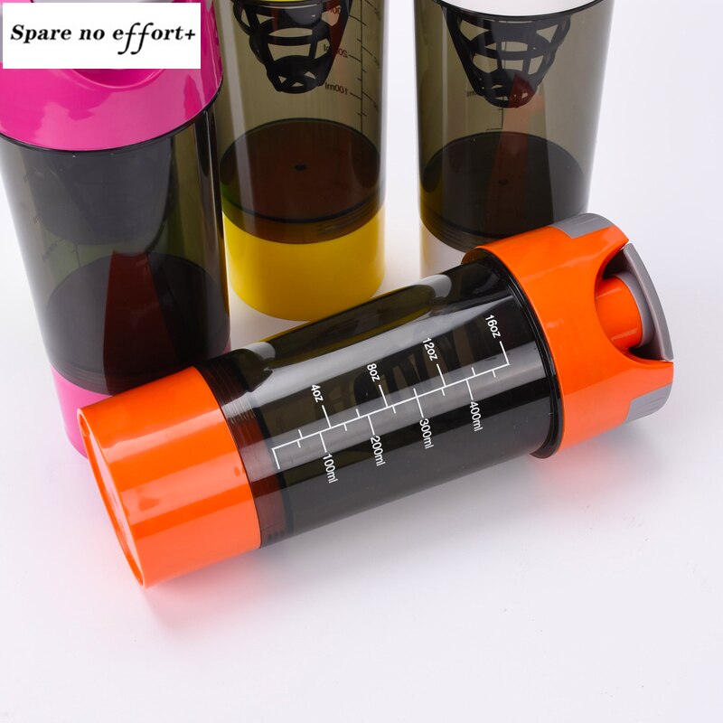 500ML Water Bottle Plastic Direct Drinking Bottle School Water Bottles Shaker Bottle Gourde En Plastique Sport