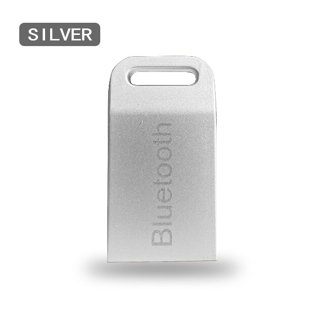 metal USB Wireless auxiliary Bluetooth 5.0 receiverr audio adapter transmitte for MP3 player speaker home stereo system: Silver