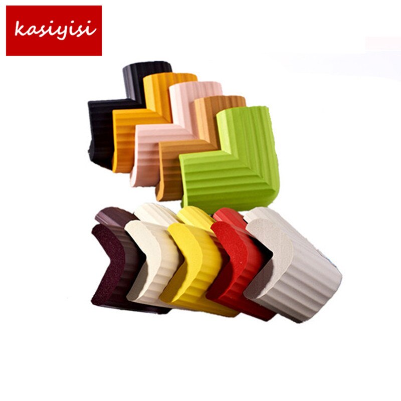 10 Pcs/Lot Stripe Anti Collision Table Angle The Candy Colors Baby Thick L-Shaped Artifact ATRQ0703
