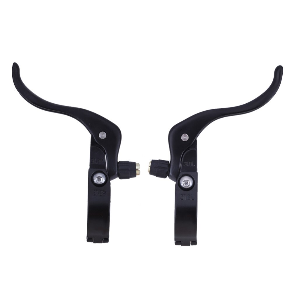 1 Pair Aluminum MTB Bike Bicycle Brake Lever Racing Brake 24mm/26mm/32mm for Road Bike Brake Levers Hinged Clamp Size