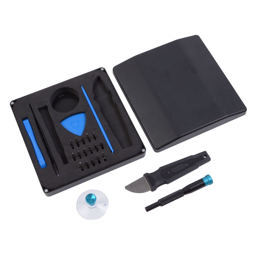 S-6 28-In-1 Schroevendraaier Repareren Gereedschap Kit 16Pcs Gemagnetiseerd Bits Pincet Zuignap 6 * Plastic driehoek Pry Picks Voor Iphone