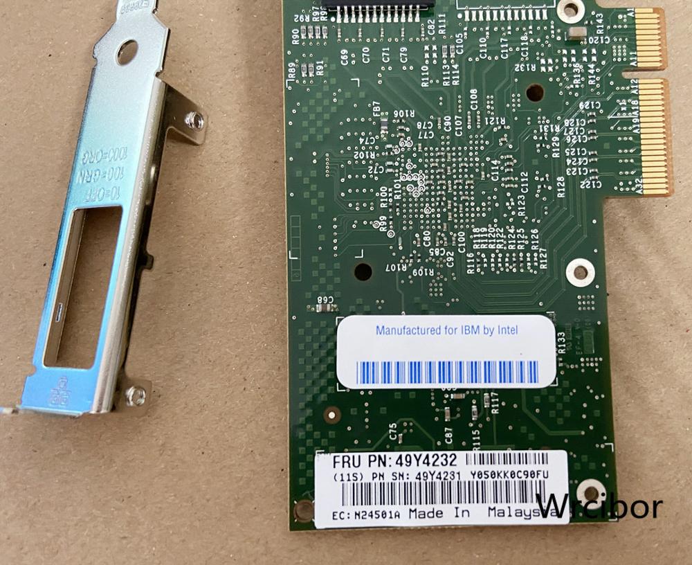 Intel ibm  i340-t2 pci-e ethernet dual port server adapterkort 49 y 4232