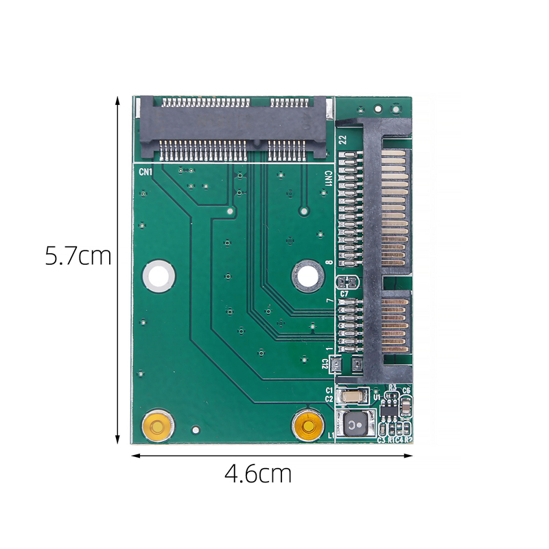 Carte adaptateur mSATA SSD vers SATA 3, Interface 2.5 pouces, 5cm, MINI PCIE SSD vers SATA III, convertisseur adaptateur pour ordinateur PC