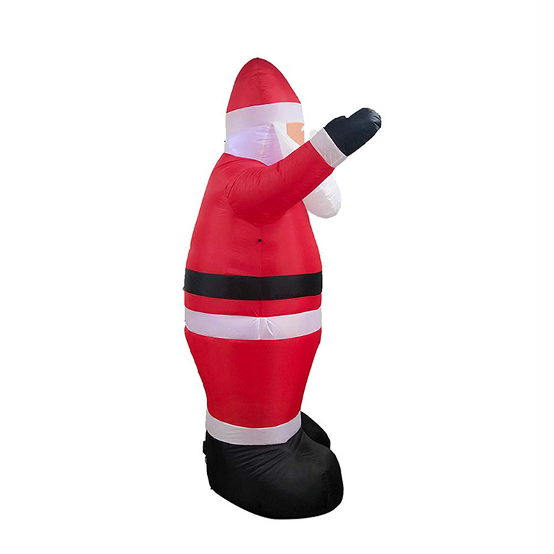 Stor uppblåsbar jultomte utomhus trädgård jul led natt ljus klaus 4ft 120cm ljudeffekter för jul dekor leksaker