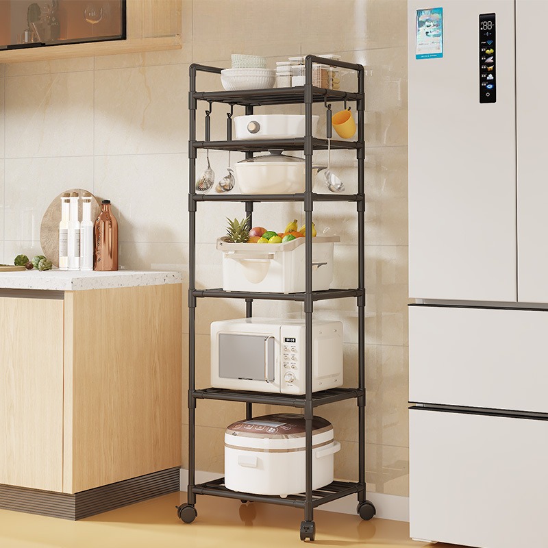 Household Microwave Stove Shelf Multi-Layer Kitchen Rack Multi Scene Bathroom Living Room Shelf Pantry Closet Kitchen Organizer