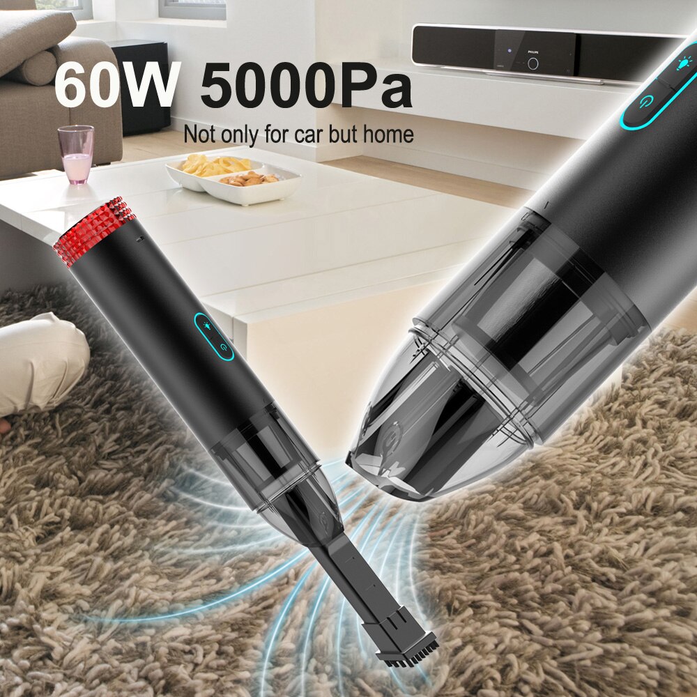 Eanop p700 robô aspirador de pó portátil 3 em 1, aspirador de pó portátil embutido, 4400mah, aspirador automático 4000pa forte sucção para casa do carro