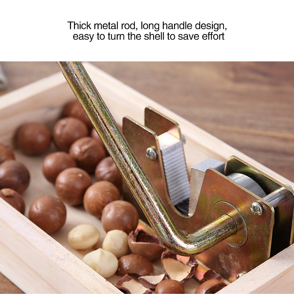 Pinzas para nueces Cascanueces de alta resistencia, máquina peladora con mango de Metal duradero para avellanas y nueces