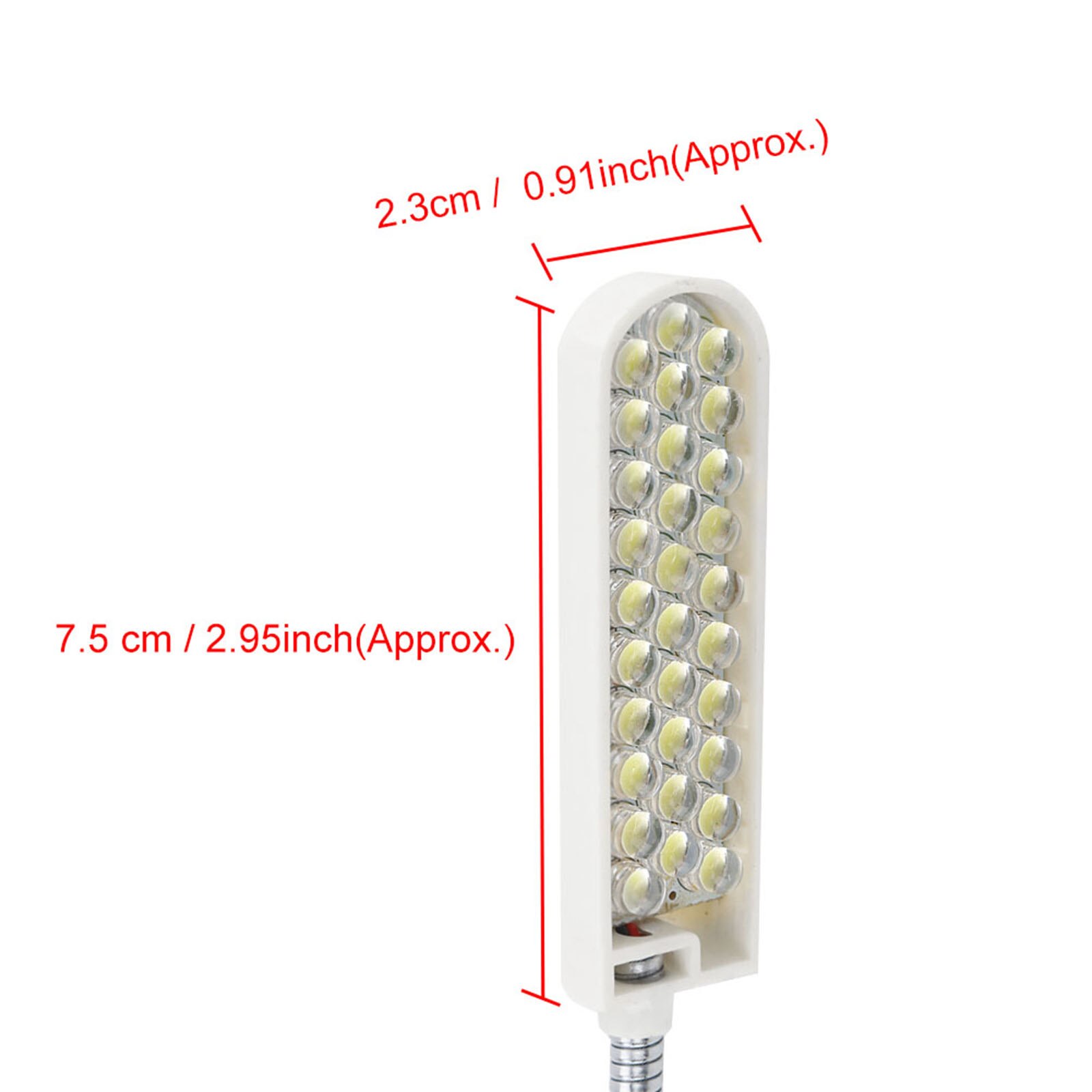 Sewing Machine Light 30LEDs Sewing Machine Light Working Gooseneck Lamp With Magnetic Base EU Plug 220V