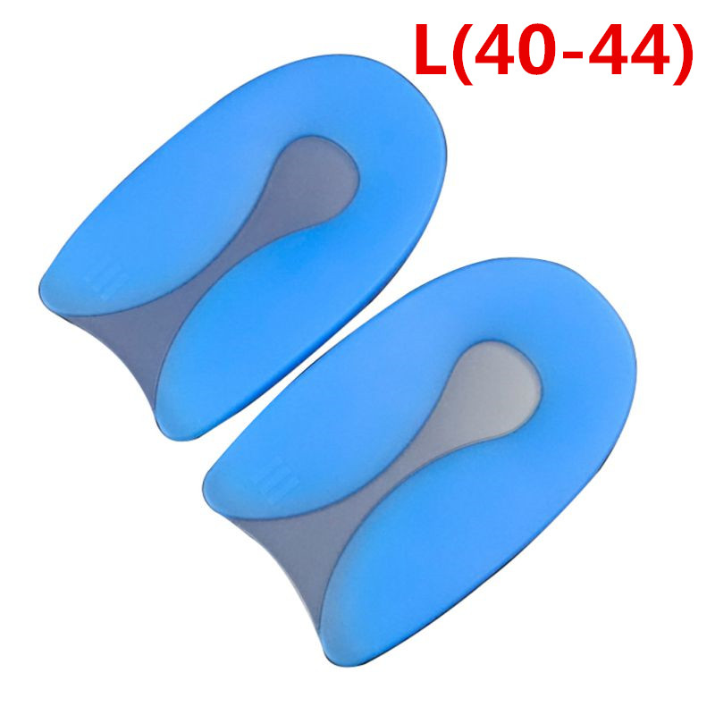 1 paar U-förmigen Waschbar Silikon Schuh Einlegesohle Ferse Protector Plantar Praktische Bursitis Spur Schmerzen Relief Pflege Kissen Ferse pads: L(40-44)