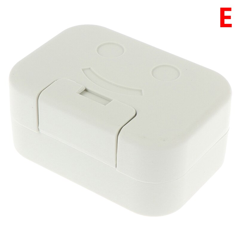 1pcs Outdoor Travel Soap Box Home Bathroom Accessories 2styles Waterproof Portable Soap Dish Bathroom Soap Holder: E