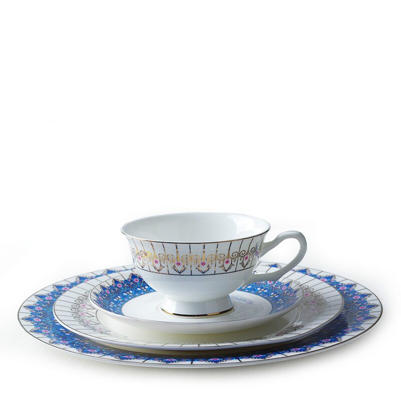 Bone China Gerechten en Platen Sets Bone China Servies Sets Keramische Plaat Porselein Plaat