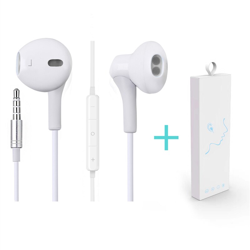 Wired Headphone With Mic 3D Stereo Earbuds In-ear Headset Clear Sound Auriculare 3.5mm Jack Casque For iPhone CellPhone Earphone: YX10 3.5mm With box