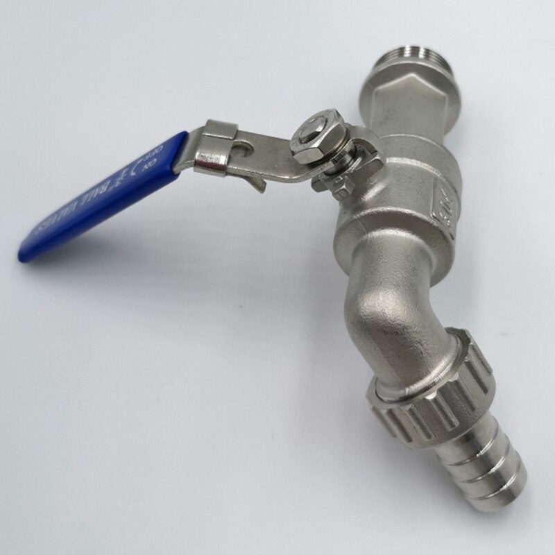 Stainless Steel Hose 1/2 Inch Faucet Tap Ball Valve Weldless Bulkhead Npt Barb Bar Kitchen Accessories Homebrew Tool