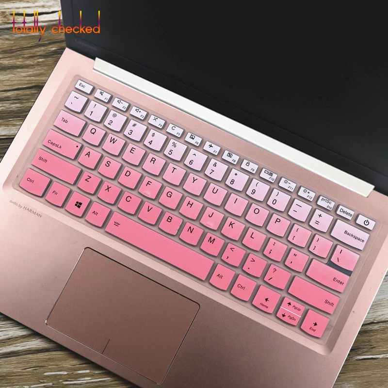 Til lenovo ideapad  c340 14 tommer  c340-14 api  c340-14 iwl  c340 c 340 14 api 14 iwl tastaturbeskytter cover skin: Fadepink
