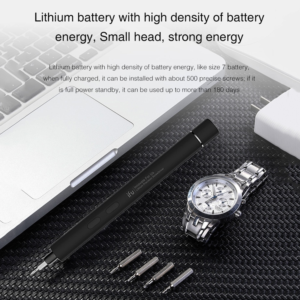Electric Power Screwdriver Portable Rechargeable Lithium Screw Driver USB Charging For PC Cellphone Small Devices Repair Tools