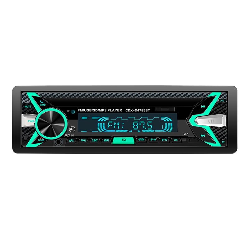 1Din Autoradio Iso Autoradio Aux Ingang Ontvanger Bluetooth Stereo MP3 Multimedia Speler 2USB Bluetooth Autoradio Speler