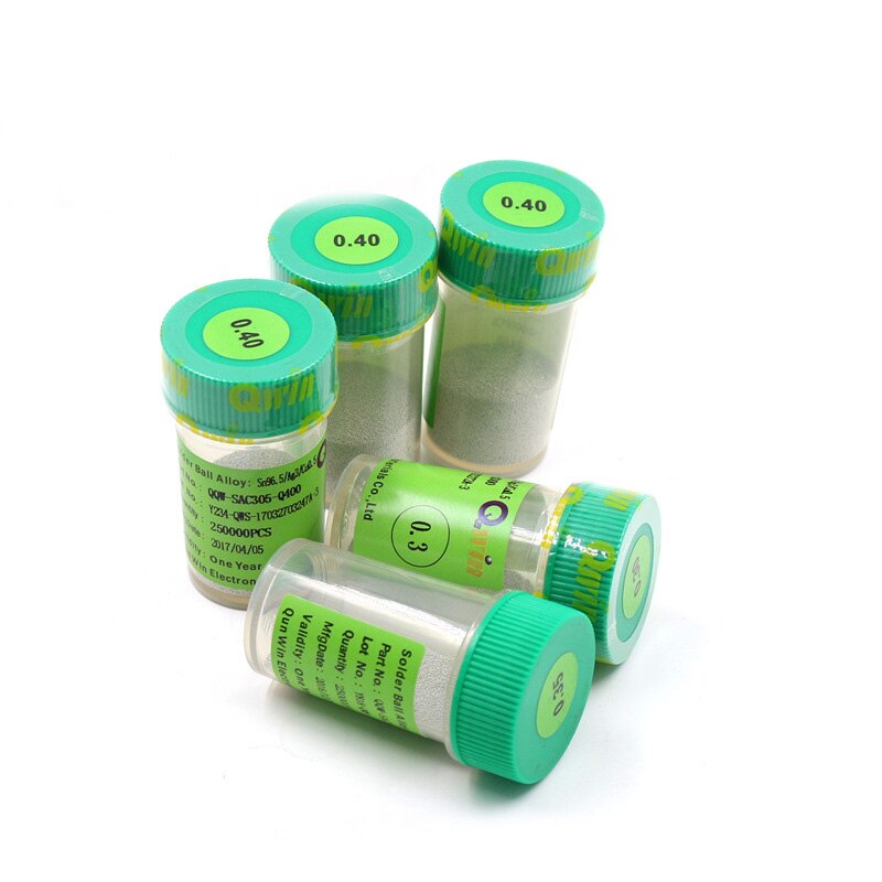 Lead Free 250K Bga Reballing Ball 0.2 0.25 0.3 0.35 0.4 0.45 0.5 0.55 0.6 0.65 0.76mm Solder Ball for Chip BGA Rework Repair