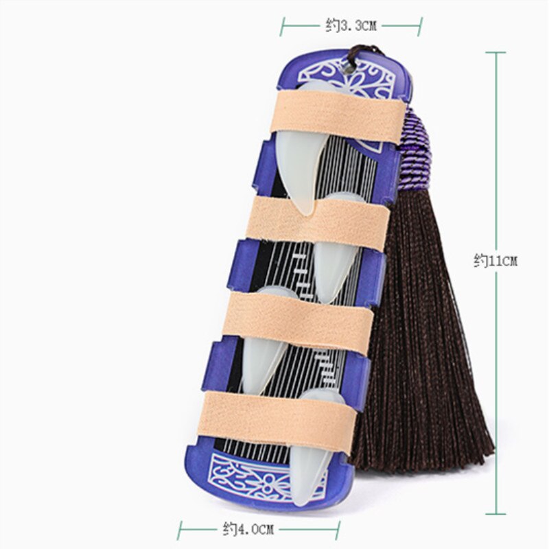 Guzheng Accessories with Tassel Guzheng Nail Storage Board Pipa Nail Tape Wrapped Card