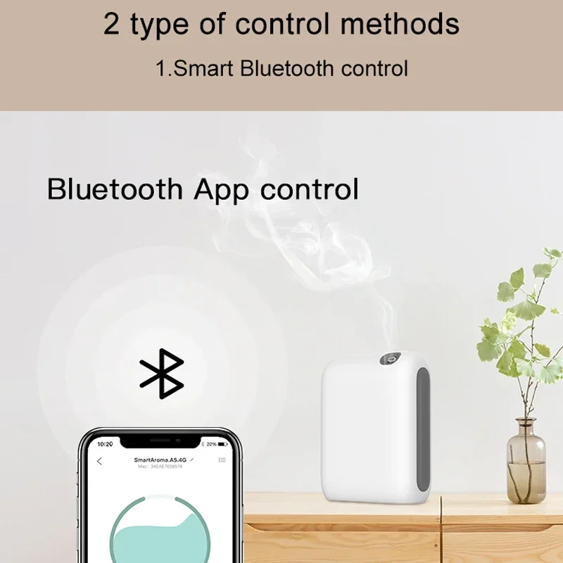 Smart Aroma Diffuser Essential Oil Fragrance Machine Bluetooth Home Freshener Device Portable Electric Aromatic Oasis For Hotel