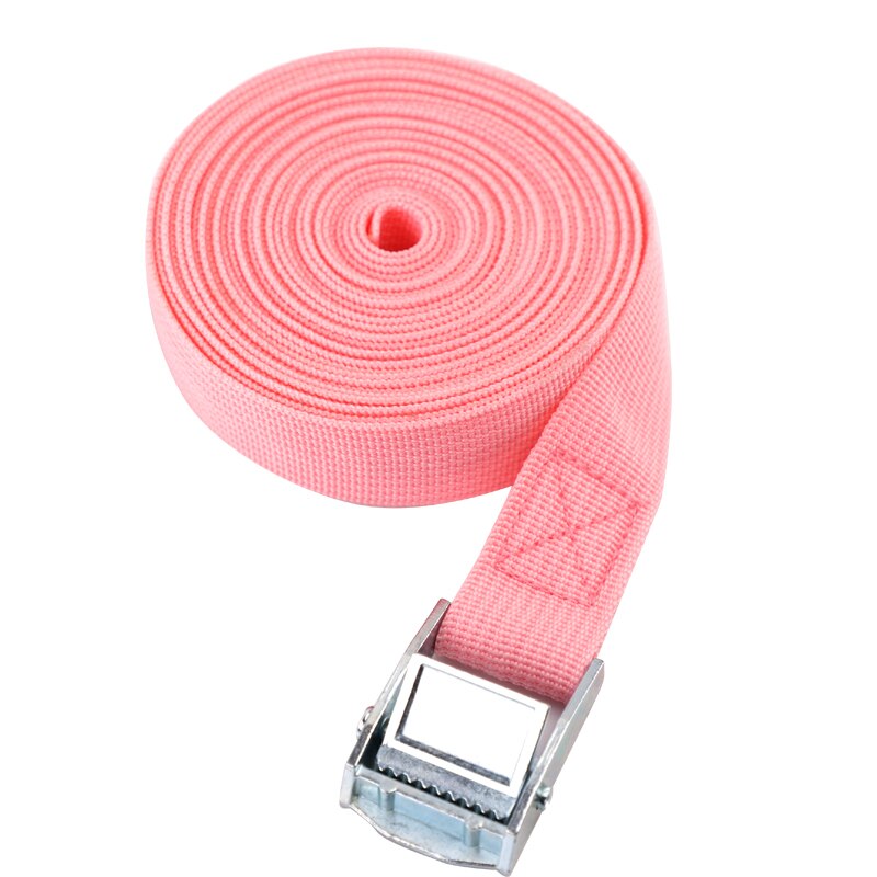 Corde de Tension de voiture de 2M, sangle fixe de cargaison, support de toit, sangles d'arrimage, ceinture d'attache à cliquet avec boucle, ceinture de rangement à cliquet: L