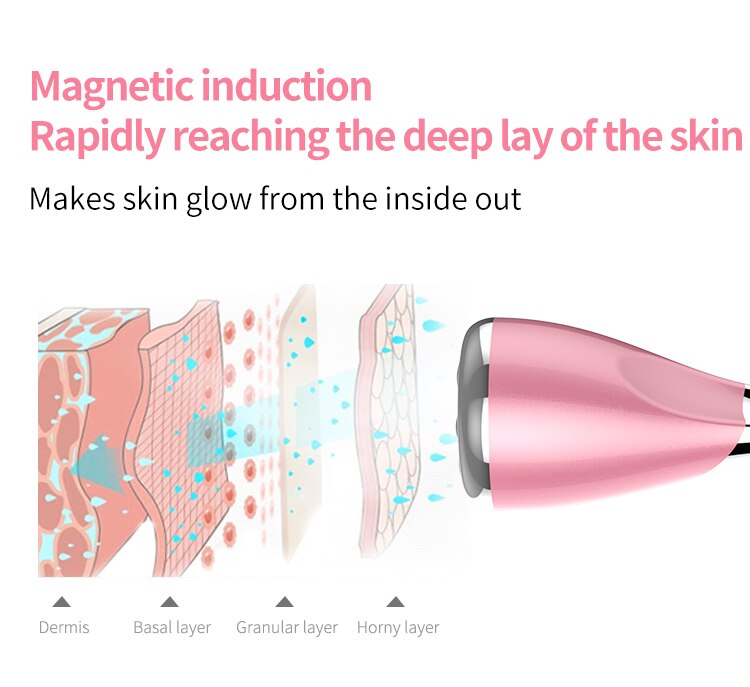 Mikro-vibration pieni käsipaino maahantuonti instrumentti magneetti + ioni essence tuonti kauneuskone