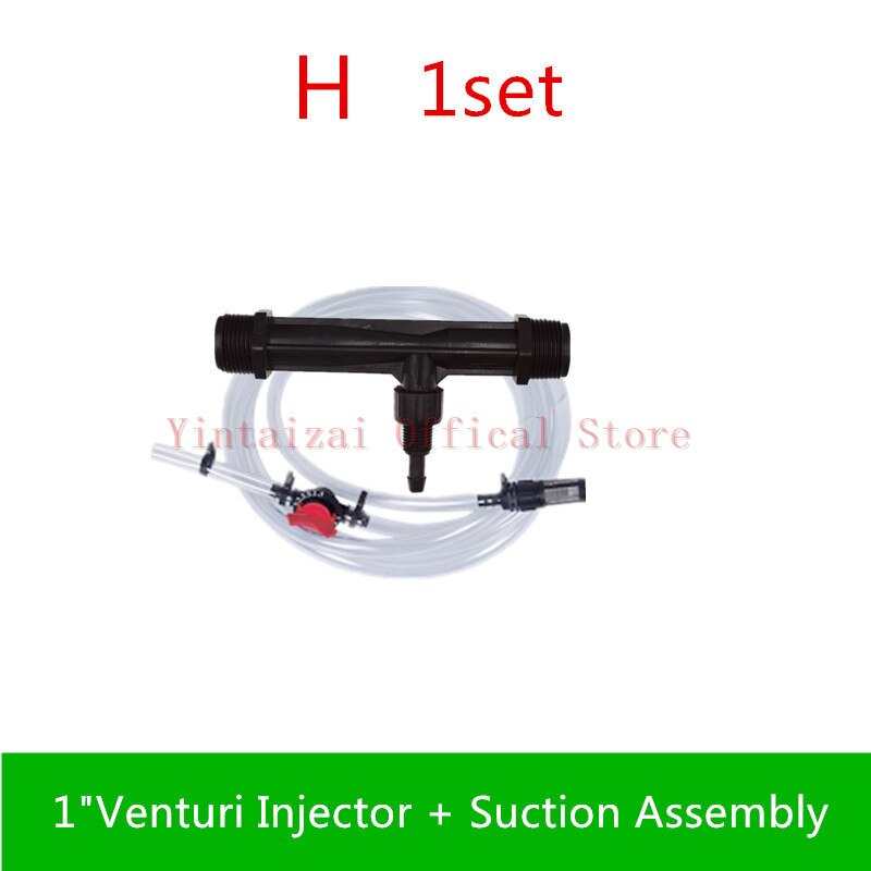 1/2 "Tot 2" Irrigatie Venturi Meststof Mixer Injectoren Kit Landbouw Tuin Water Tube Tuin Tub Spa Ozon Injector: H