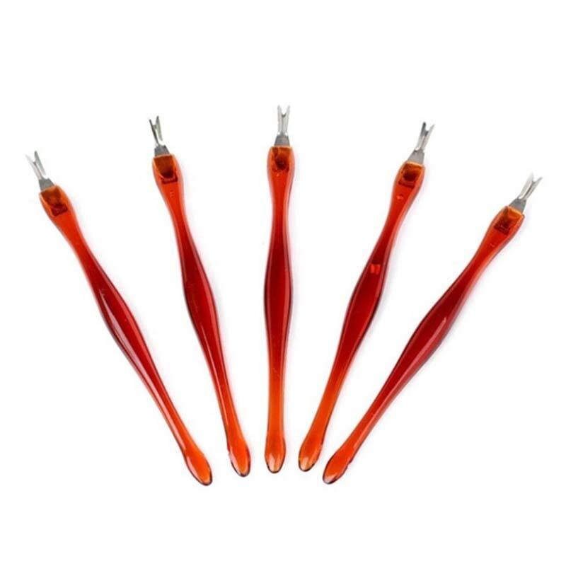 DIY Salon Cuticle Pusher Trimmer Remover Tips Cosmetic Nail Art Tools Pedicure Manicure Care 5PCS/set: Default Title