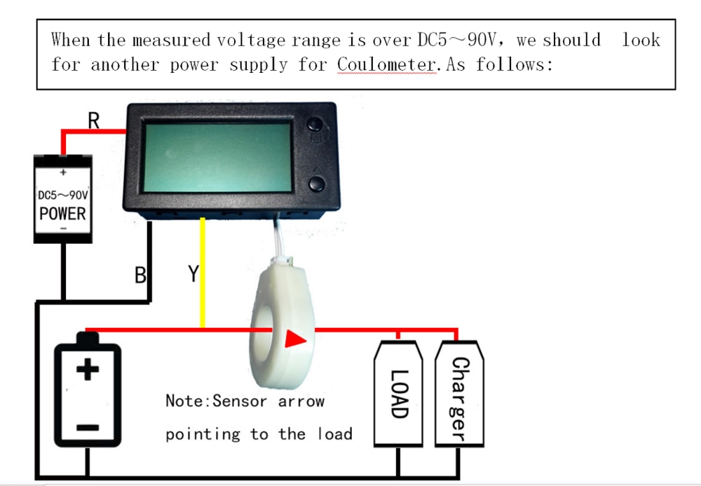 Dc 0-300V ± 50A 100A 200A 400A Batterij Monitor Digitale Spanning Stroom Capaciteit Voltmeter Soc Hall sensor 12V 24V 36V 48V