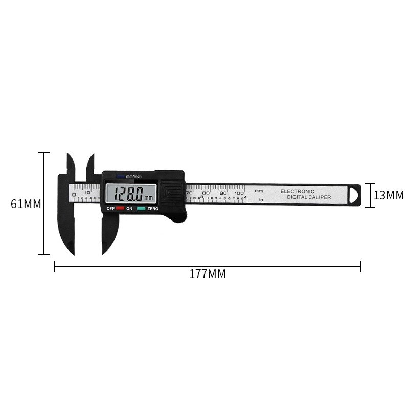 Meten Sterke Plastic Digitale Schuifmaat 6 