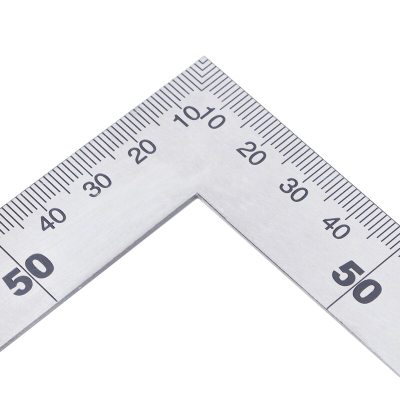 Stainless Steel 15x30cm 90 Degree Angle Metric Try Mitre Square Ruler Scale