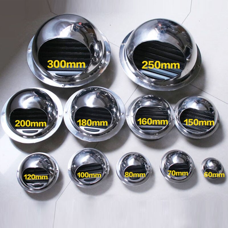 Stainless Steel Air Vent Grille Metal Chrome Wall Ventilation Ducting Cover Grid