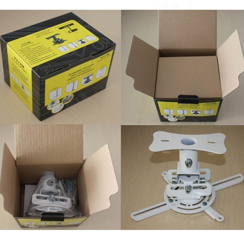 !! Universal LCD/DLP/LED Projector Ceiling Mount shorter Ceiling Bracket T717 !!