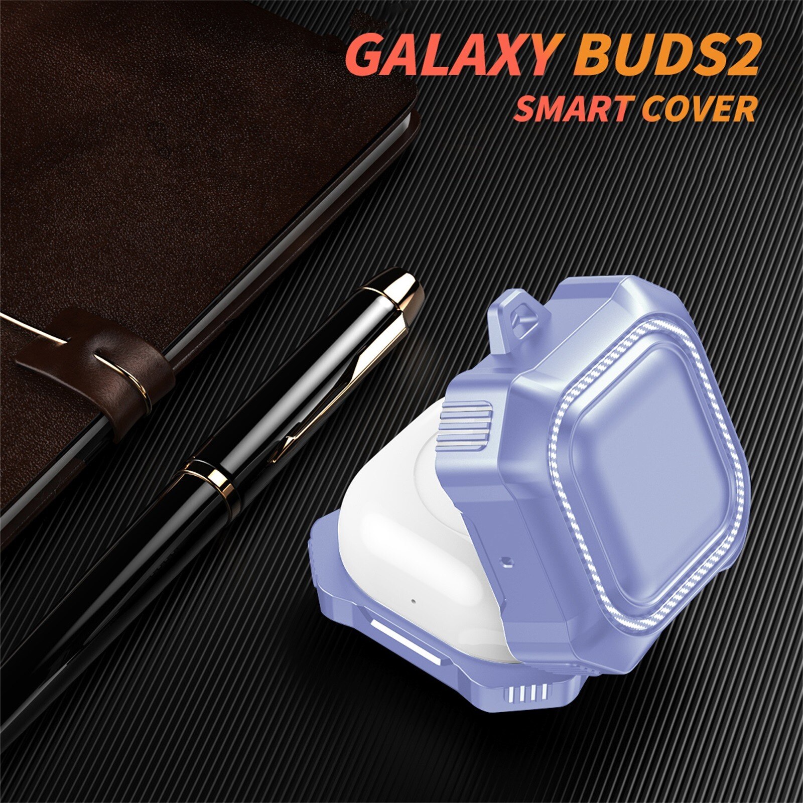 Funda protectora para auriculares Samsung Galaxy Buds 2, carcasa de TPU, Mini auriculares inalámbricos, caja de carga, funda dura